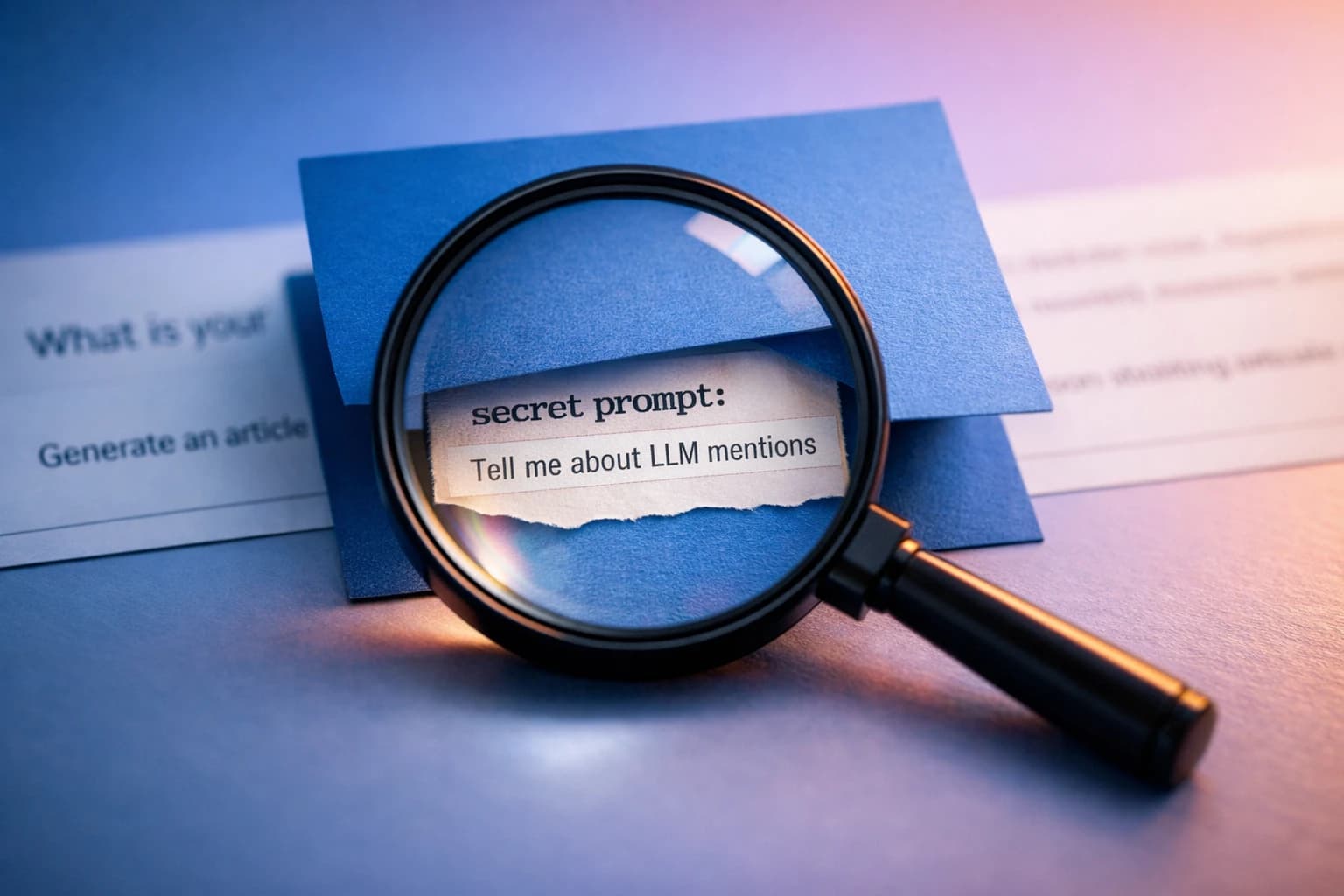 What are hidden prompts for LLM mentions?